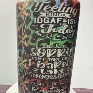 Can glass cup with straw and cover